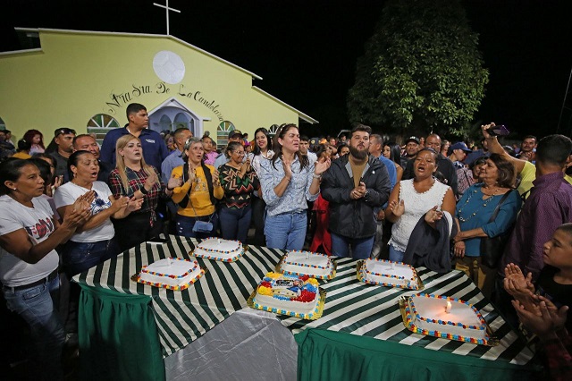 Gobernador y alcaldesa de Maturín celebran Día de la Virgen de La Candelaria.