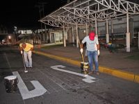 Inician demarcación de 26 paradas en Av. Alirio Ugarte Pelayo de Maturín.