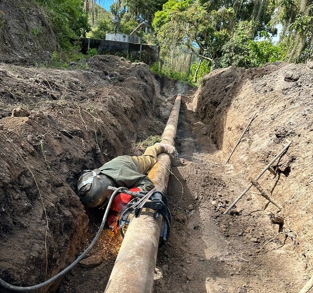 Inician reemplazo de 3 mil 712 metros de tubería en acueducto del municipio Caripe.