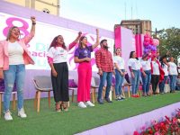 Luna y Fuentes celebraron junto a las monaguenses el Día Internacional de la Mujer