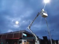 Renuevan alumbrado público en el CDI de Boquerón