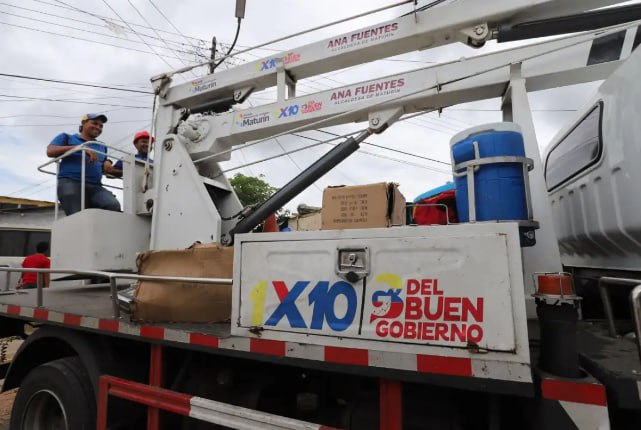 Avanzan trabajos de alumbrado en ejes La Puente, Morichal y en casco central de Maturín.