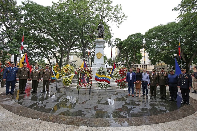 Monaguenses conmemoraron natalicio del Libertador Simón Bolívar.