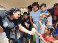 Realizan jornada de acción social para habitantes de Santa Bárbara de Tapirín.
