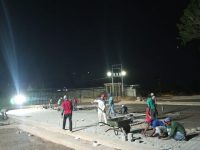 A toda máquina avanzan trabajos en el Polideportivo de Maturín.