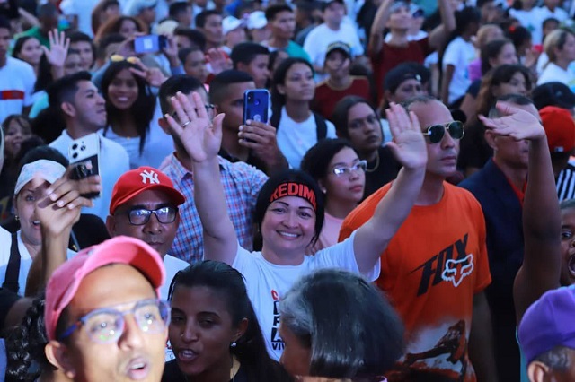 Más de 28 mil personas colmaron el avivamiento cristiano Monagas Fe.