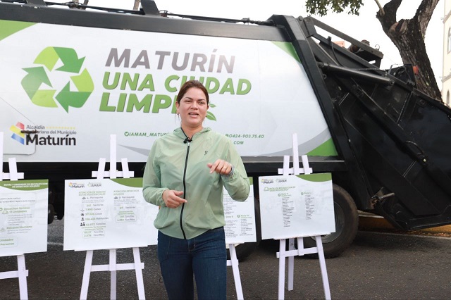 Alcaldesa Ana Fuentes activa cuatro nuevas rutas para recolección de basura en Maturín.