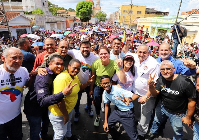 Con gran marcha el pueblo de Maturín se sumó a la defensa de la Guayana Esequiba.