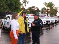 Gobernador Ernesto Luna entregó 12 nuevas radiopatrullas a PoliMonagas.