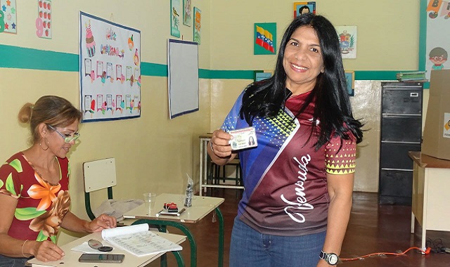 La alcaldesa del municipio Caripe llamó a todo el pueblo a votar.