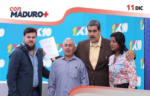 Gobernador Ernesto Luna muestra resultados del 1×10 del Buen Gobierno en el programa Con Maduro+.