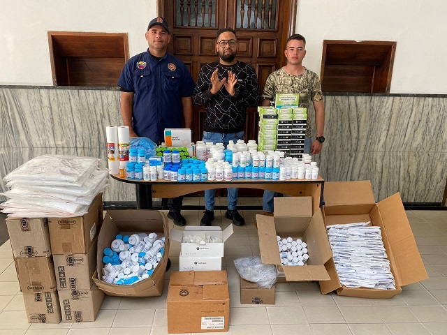 Gobernación entregó más de 30 mil medicamentos a Protección Civil del municipio Cedeño.