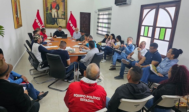 PSUV Monagas trabajará enmarcado en las 7 líneas estratégicas de transformación.