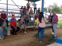 Presidente del Indem constata avances en la recuperación de canchas deportivas.