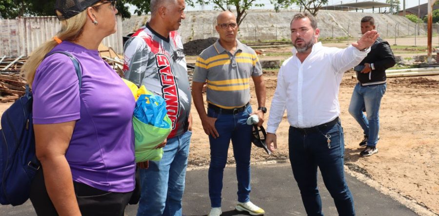 Representantes de AsoAtletismo complacidos con trabajos en pista del Polideportivo