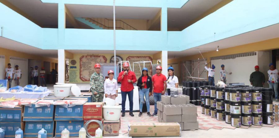 Gobierno Bolivariano avanza en la rehabilitación del liceo Saluzzo de Maturín